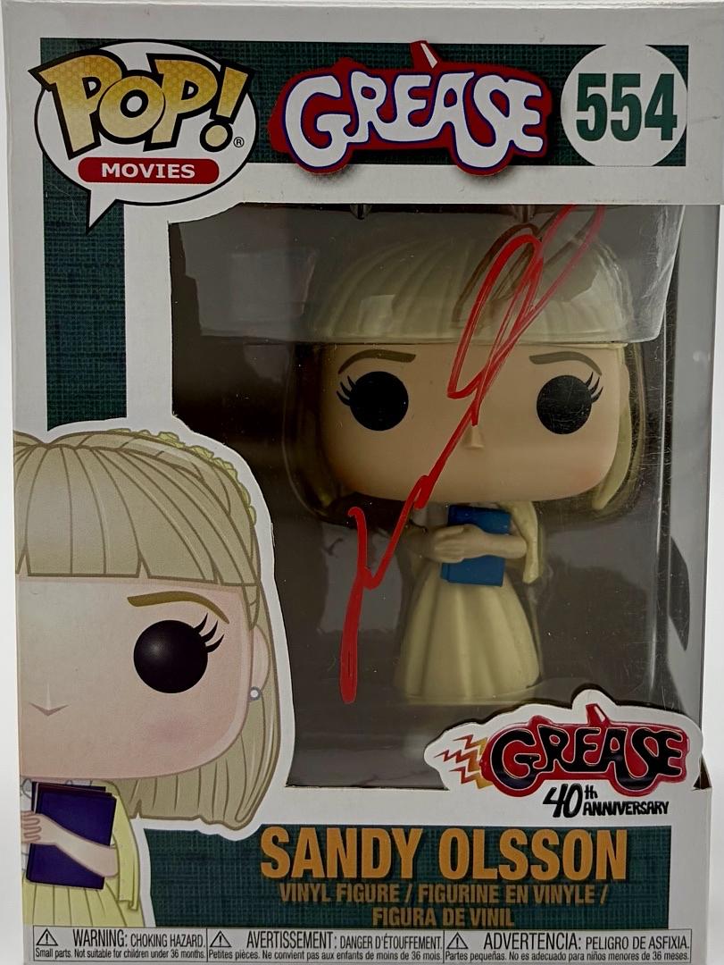 John Travolta Signed Funko Pop #55 Sandy Olsson (Grease) - SWAU COA